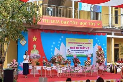 TRƯỜNG TH KHÁNH AN HƯỚNG TỚI KỶ NIỆM 40 NĂM NGÀY NHÀ GIÁO VN